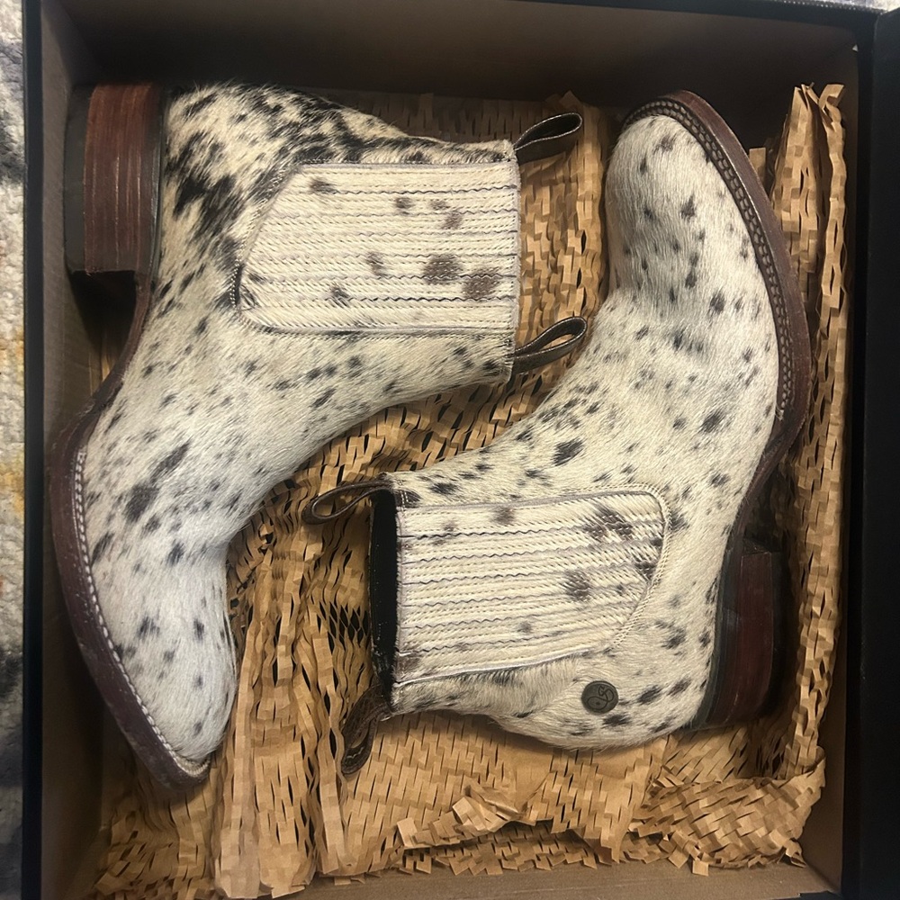 Spotted Ankle Boots